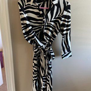 Talbots Zebra Shirt Dress